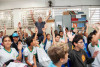 Alunos da escola Prof. Carolina Arruda participam de palestra sobre tabagismo